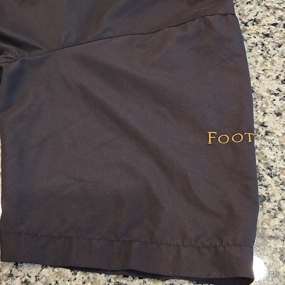 FOOTJOY WINDSHIRT SHORT SLEEVE  PULLOVER WITH SIDE POCKETS. BLACK. - Picture 10 of 10